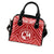 Tonga Personalised Shoulder Handbag - Tonga Seal With Polynesian Tattoo Style (Red) - Polynesian Pride