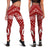 Tonga Personalised Women's Legging - Tonga Seal With Polynesian Tattoo Style (Red) - Polynesian Pride