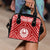 Tahiti Personalised Shouldr Handbag - Tahiti Seal In Polynesian Tattoo Style (Red) One Size Red - Polynesian Pride