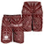 Samoa Personalised Men's Short - Samoa Seal In Polynesian Tattoo Style (Red) - Polynesian Pride