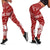 Tahiti Personalised Women's Legging - Tahiti Seal In Polynesian Tattoo Style (Red) - Polynesian Pride