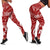 Tonga Personalised Women's Legging - Tonga Seal With Polynesian Tattoo Style (Red) - Polynesian Pride