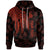 New Caledonia Custom Hoodie Polynesian Wings Red Unisex Red - Polynesian Pride