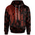 Niue Custom Hoodie Polynesian Wings (Red) Unisex Red - Polynesian Pride