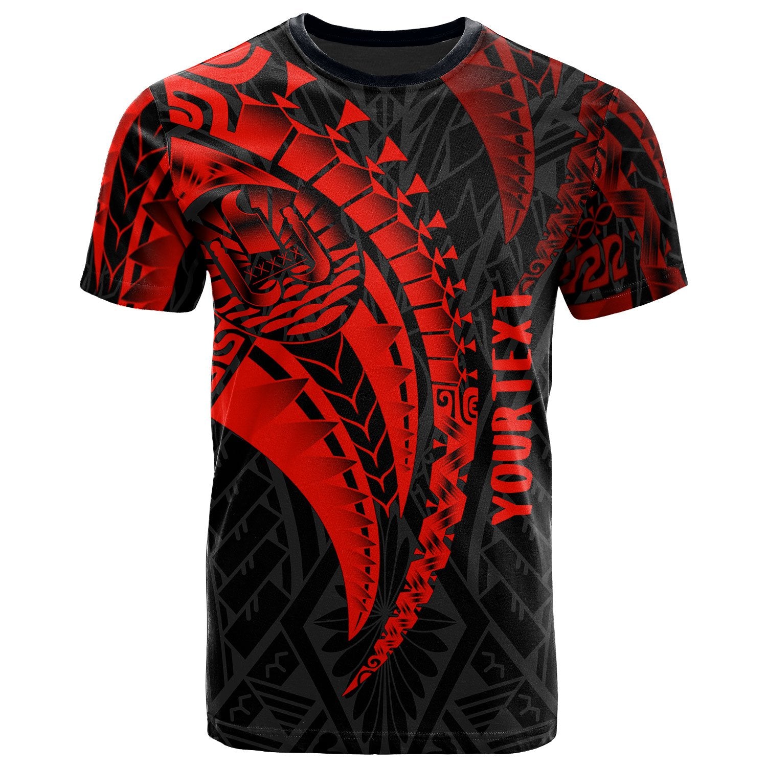 Tahiti Custom T Shirt Polynesian Tahiti Seal Unisex Red - Polynesian Pride