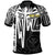 Hawaii Custom Polo Shirt Kanaka Maoli With Polynesian Pattern In Heartbeat Style (Black,White) Unisex White - Polynesian Pride