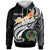 Pohnpei Custom Hoodie Pohnpei Seal Polynesian Patterns Plumeria (Black) Unisex Black - Polynesian Pride