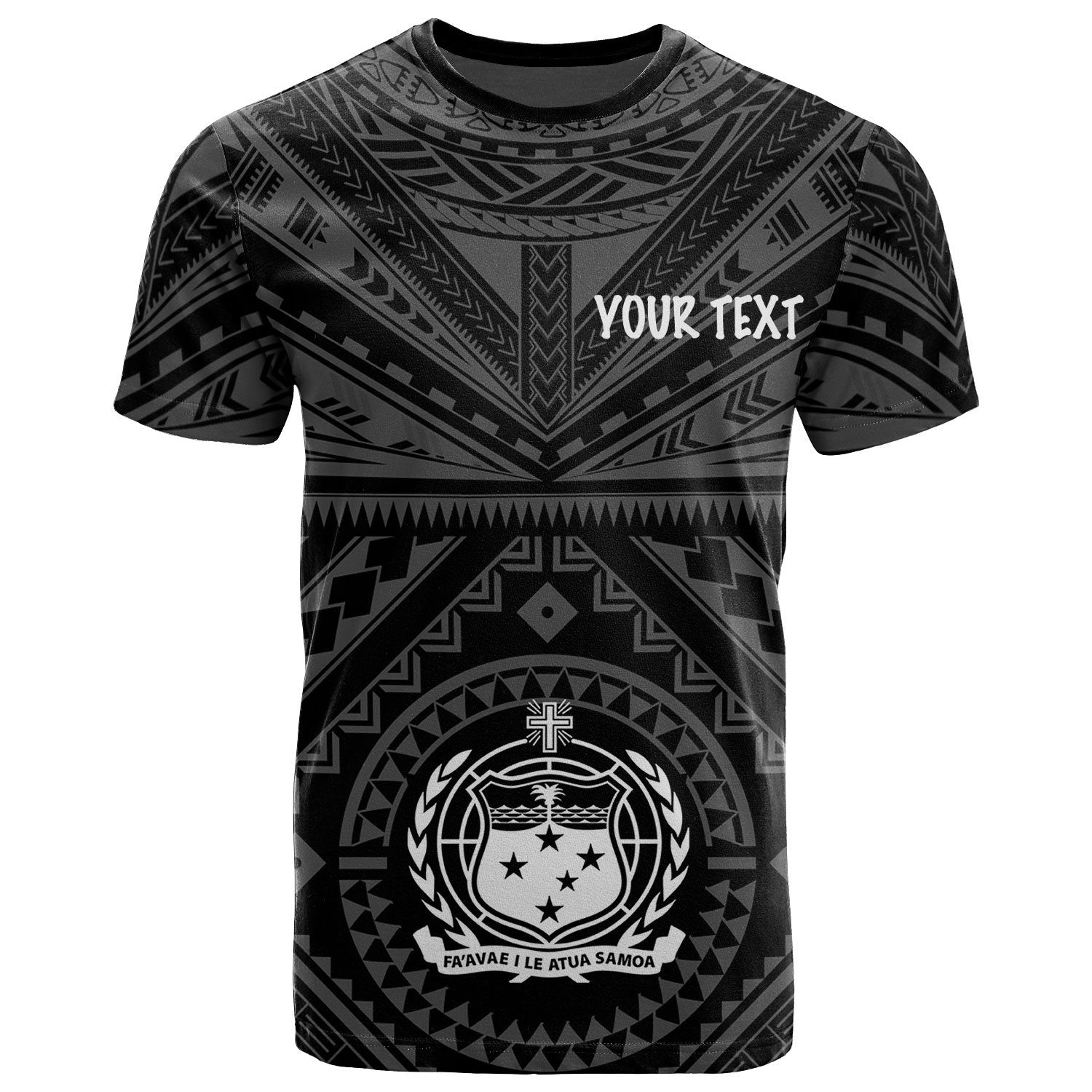 Samoa Custom T Shirt Samoa Seal In Polynesian Tattoo Style Unisex Black - Polynesian Pride