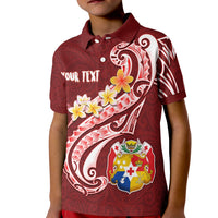 Tonga Custom Polo Shirt Tonga Coat Of Arms With Polynesian Patterns - Polynesian Pride