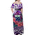 Samoa Off Shoulder Long Dress Hibiscus and Turtles Purple LT13 - Polynesian Pride