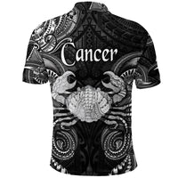 Cancer Zodiac Polynesian Polo Shirt Unique Style Black LT8 - Polynesian Pride