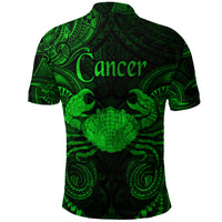 Cancer Zodiac Polynesian Polo Shirt Unique Style Green LT8 - Polynesian Pride