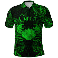 Cancer Zodiac Polynesian Polo Shirt Unique Style Green LT8 - Polynesian Pride