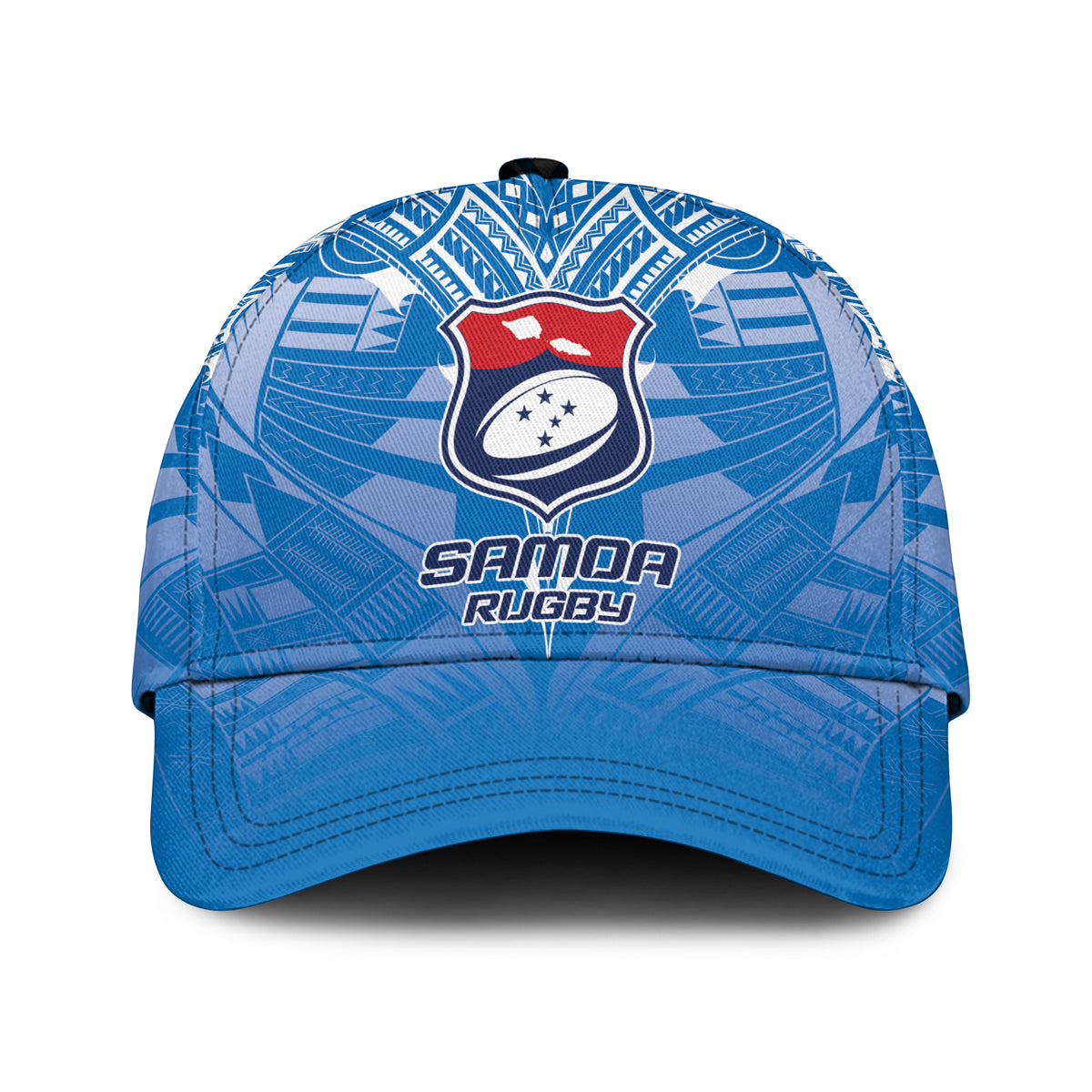 (Custom Personalised) Samoa Rugby Toa Samoa Blue Style Cap - LT2 - Polynesian Pride
