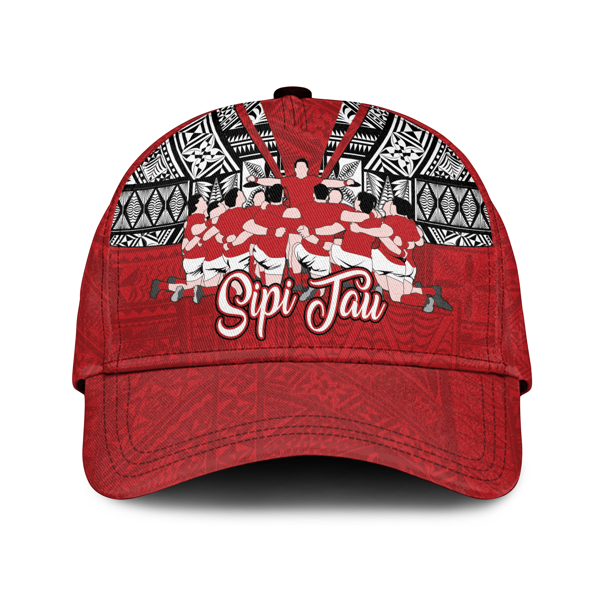 Tonga Rugby Ikale Tahi Sipi Tau Cap - LT2 Classic Cap Universal Fit RED - Polynesian Pride