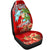 (Custom Personalised) Hawaii Mele Kalikimaka Car Seat Cover Santa Claus Surfing Xmas Time LT9 One Size Red - Polynesian Pride