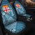 Fiji Car Seat Covers - Tapa Patterns With Bamboo Universal Fit Blue - Polynesian Pride