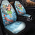 Hawaii Car Seat Cover - Polynesian Girls With Shark Universal Fit Red - Polynesian Pride