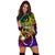 Chuuk Custom Personalised Hoodie Dress - Rainbow Polynesian Pattern - Polynesian Pride