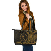 Chuuk Leather Tote - Wings Style - Polynesian Pride