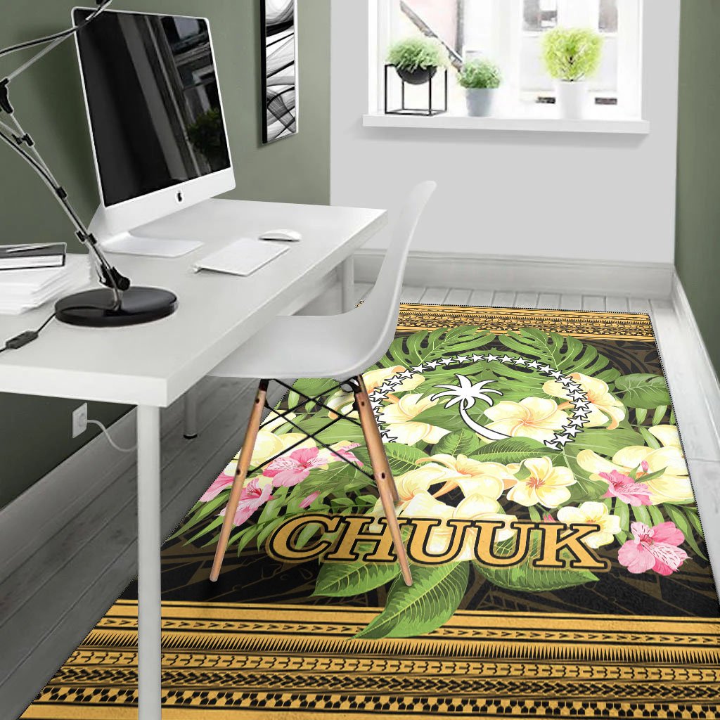 Chuuk Area Rug - Polynesian Gold Patterns Collection - Polynesian Pride