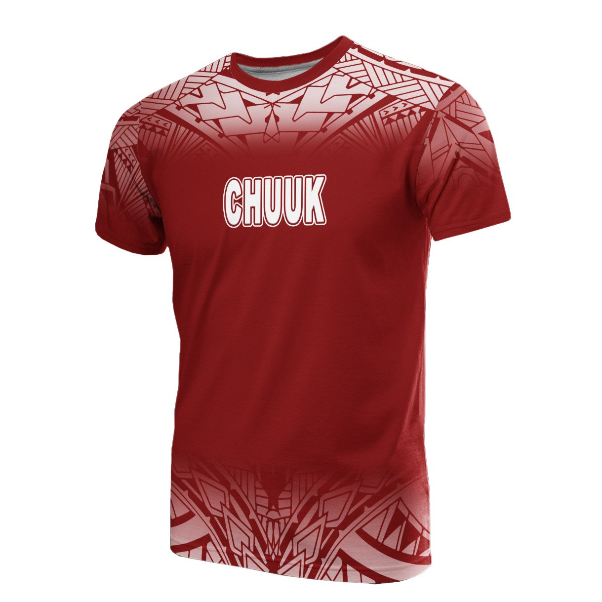 Chuuk All Over T Shirt Fog Red Unisex Red - Polynesian Pride