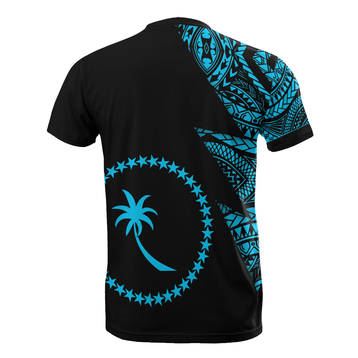 Chuuk T Shirt Micronesian Pattern Neon Flash Style - Polynesian Pride