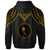 Chuuk Custom Hoodie Polynesian Armor Style Gold - Polynesian Pride