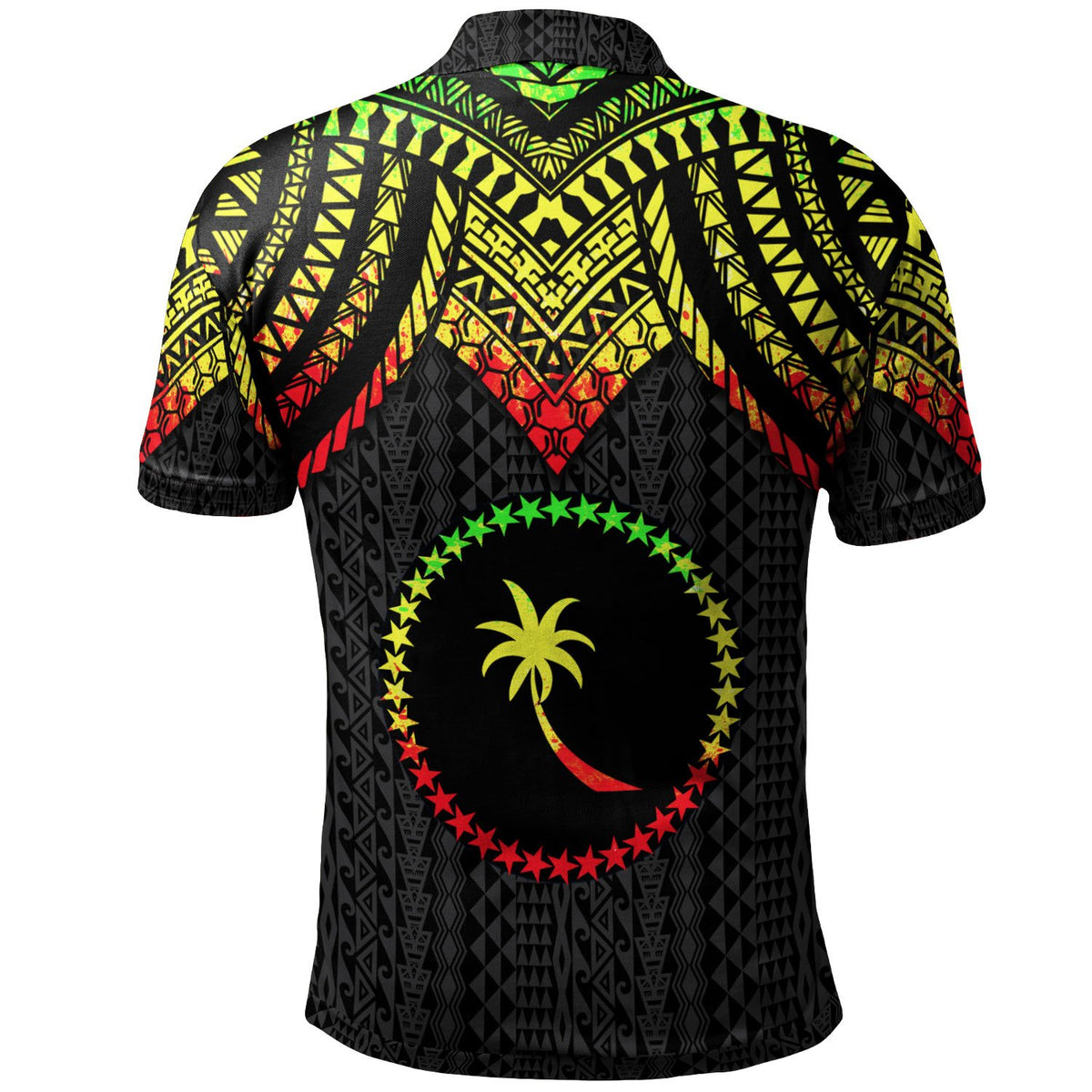 Chuuk Polo Shirt Polynesian Armor Style Reagge - Polynesian Pride