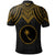 Chuuk Custom Polo Shirt Polynesian Armor Style Gold - Polynesian Pride