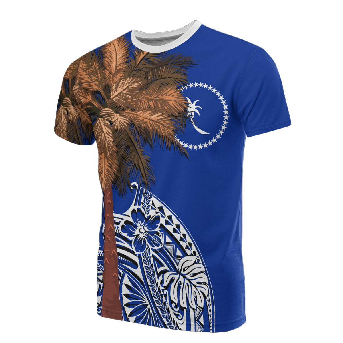 Chuuk T Shirt Micronesian Palm Tree Flag Unisex Art - Polynesian Pride