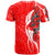 Yap Custom T Shirt Lizard Tattoo Red Color - Polynesian Pride