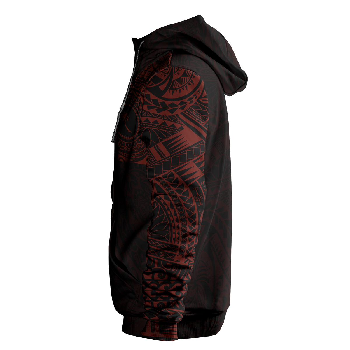 Micronesia All Over Print Hoodie Chuuk In My Heart Red - Polynesian Pride