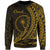 Chuuk Sweatshirt - Wings Style Gold Color Unisex Gold - Polynesian Pride