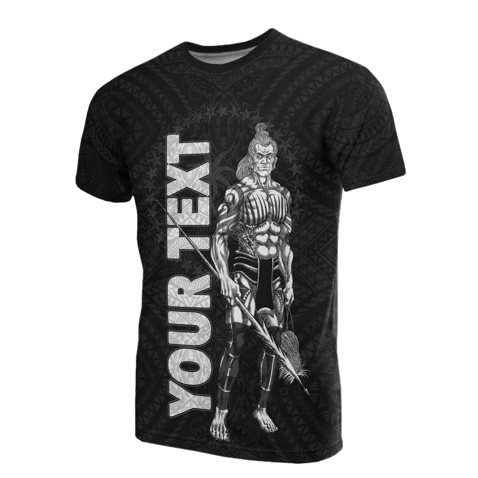 Chuuk Custom Polynesian T Shirt Micronesia Chuukese Warrior Unisex Black - Polynesian Pride