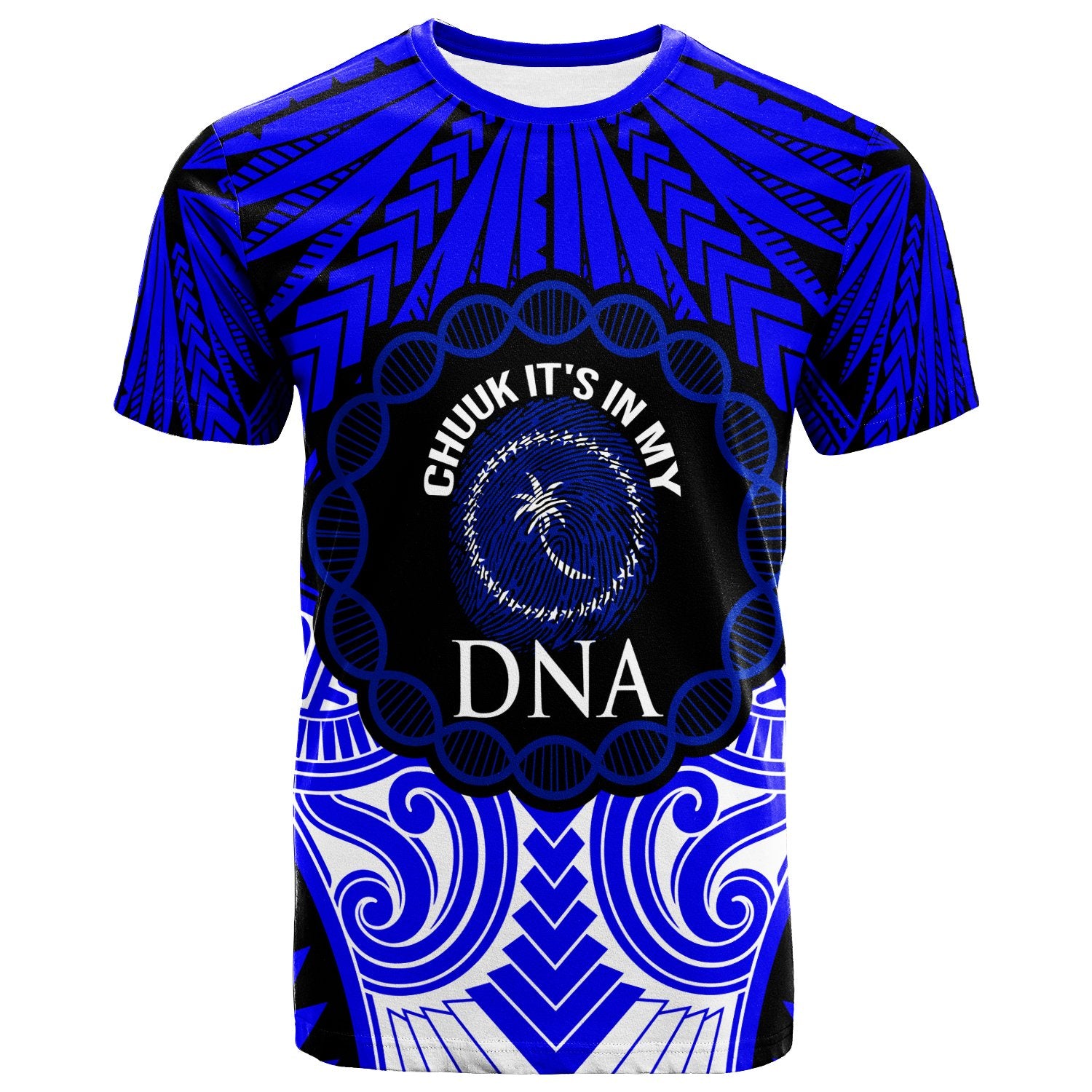 ChuukT Shirt Its In My DNA Unisex Blue - Polynesian Pride