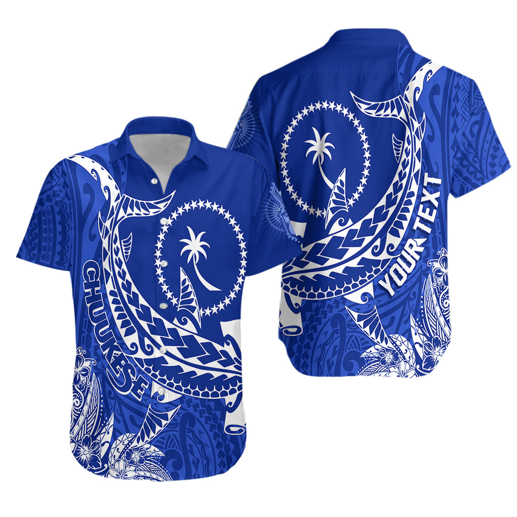 (Custom Personalised) FSM Chuuk Hammerhead Shark Hawaiian Shirt Proud Chuukese LT7 Unisex Blue - Polynesian Pride