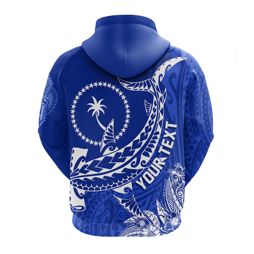 Custom FSM Chuuk Hammerhead Shark Zip up Hoodie Proud Chuukese LT7 - Polynesian Pride