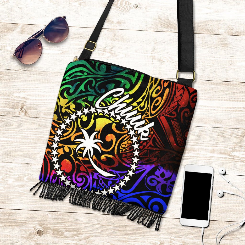 Chuuk Boho HandBag - Rainbow Polynesian Pattern One Style One Size Rainbow - Polynesian Pride