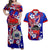 Special Samoa FAST Party Matching Dress and Hawaiian Shirt Tribal Samoan Hibiscus Design LT9 Blue - Polynesian Pride