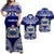 Samoa Coat Of Arms Matching Dress and Hawaiian Shirt Polynesian Pattern LT9 Blue - Polynesian Pride