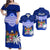 Polynesian Matching Hawaiian Shirt and Dress Fiji Tapa LT9 Blue - Polynesian Pride