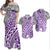 Hawaiian Traditional Polynesian Tribal Tattoo Retro Matching Dress and Hawaiian Shirt Purple LT9 Purple - Polynesian Pride