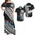 Fiji Rugby Matching Hawaiian Shirt and Dress Bati Tapa Pattern LT2 BLACK - Polynesian Pride