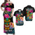 Custom Tahiti Tiki Couple Matching Dress and Hawaiian Shirt Tropical Tribal LT9 Red - Polynesian Pride