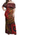 American Samoa Matching Dress and Hawaiian Shirt Polynesian Red Shark - Polynesian Pride