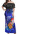 Samoa Matching Dress and Hawaiian Shirt Polynesian Humpback Whale Blue - Polynesian Pride