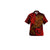 American Samoa Matching Dress and Hawaiian Shirt Polynesian Red Shark - Polynesian Pride