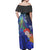 Samoa Matching Dress and Hawaiian Shirt Polynesian Humpback Whale Blue - Polynesian Pride