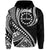 Cook Islands Hoodie Black Polynesian Wave Style LT9 Hoodie Black - Polynesian Pride